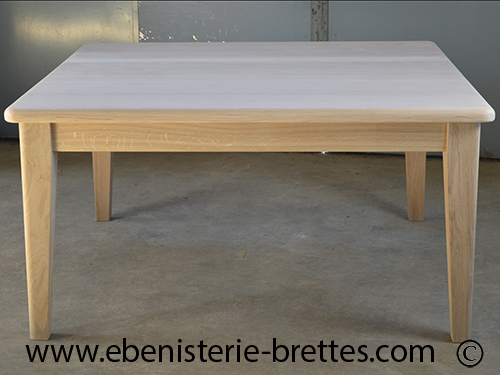 table bois carre sur mesure bordeaux